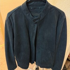 Thursday Boot Company - Leather Racer Jacket - Black Matte - Athletic Medium